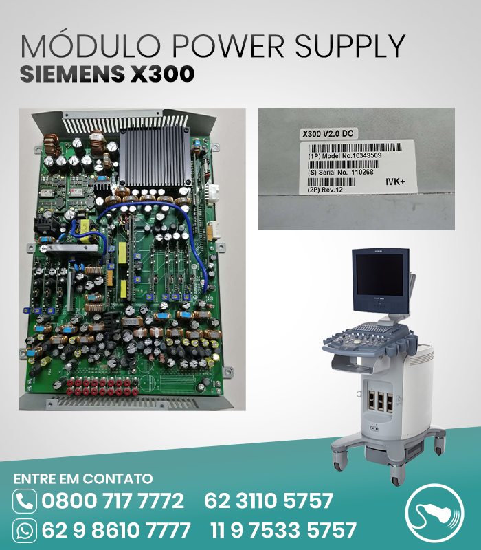 MODULO POWER SUPPLY ULTRASSOM SIEMENS X300