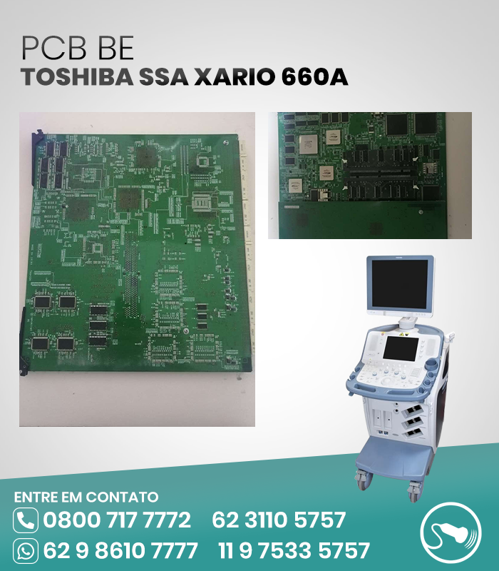 PCB BE ULTRASSOM TOSHIBA SSA XARIO 660A