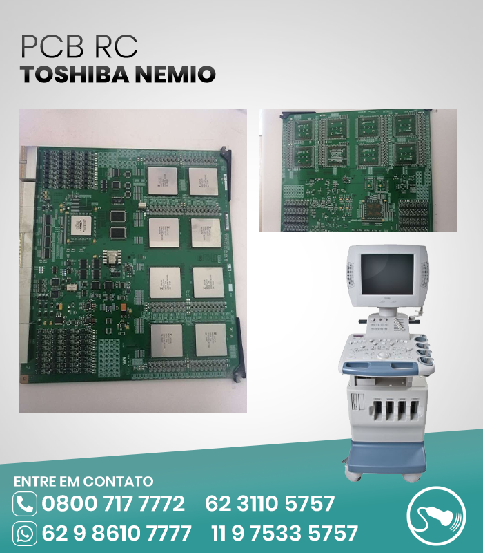 PCB RC ULTRASSOM TOSHIBA NEMIO