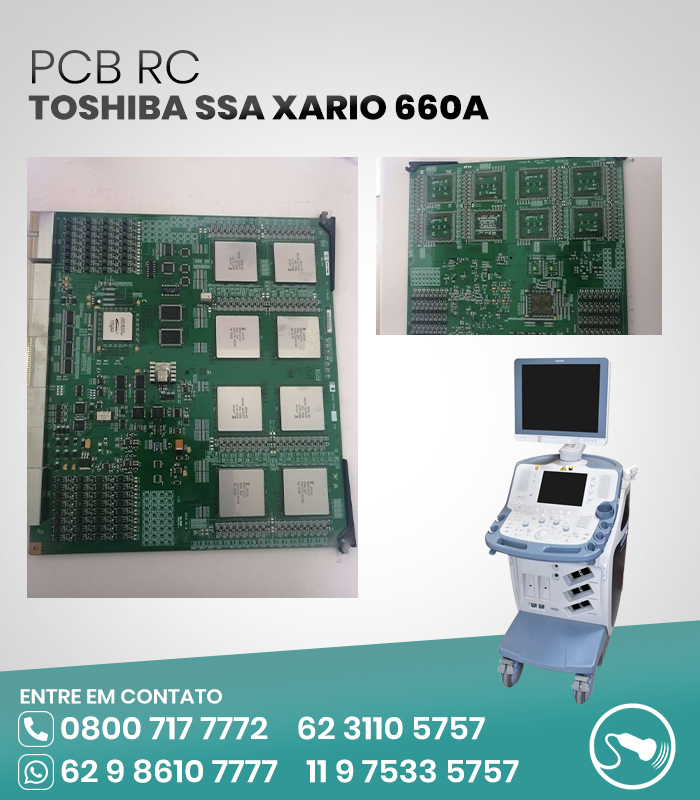 PCB RC ULTRASSOM TOSHIBA SSA XARIO 660A