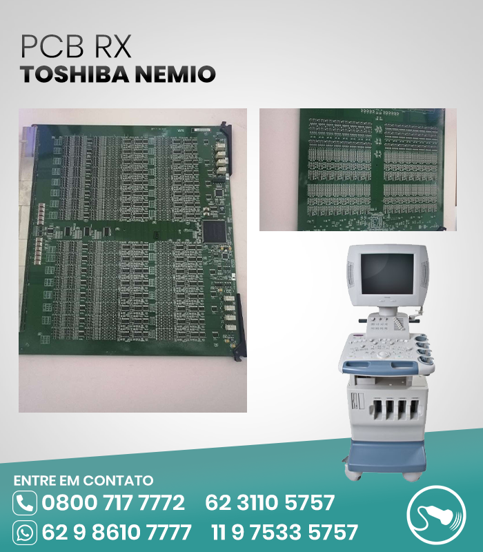 PCB RX ULTRASSOM TOSHIBA NEMIO