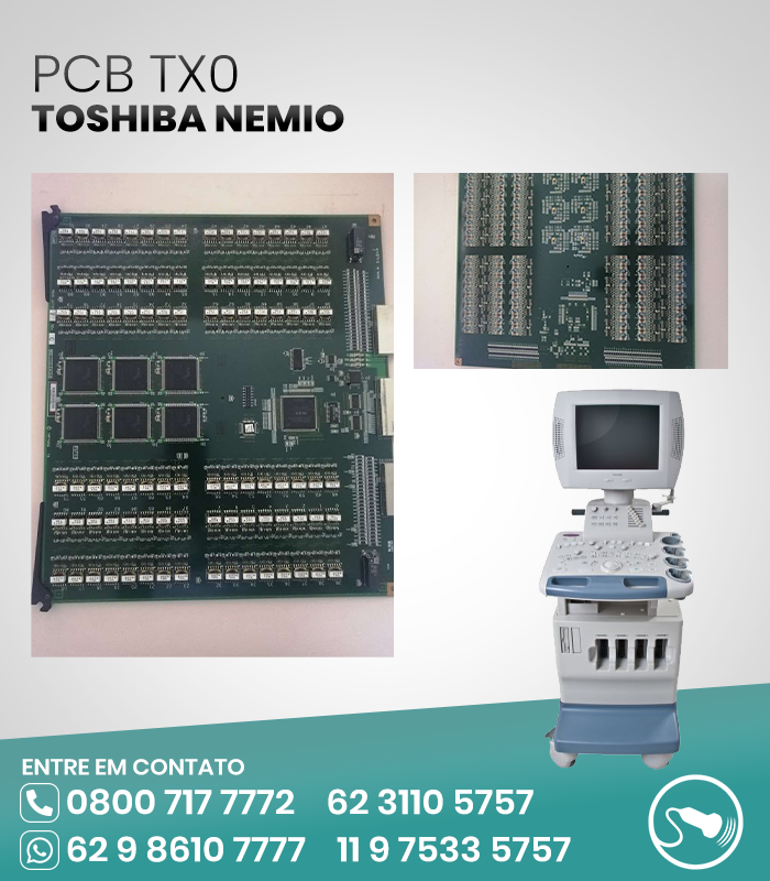 PCB TX0 ULTRASSOM TOSHIBA NEMIO