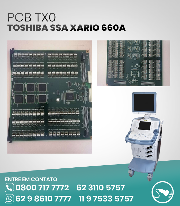 PCB TX0 ULTRASSOM TOSHIBA SSA XARIO 660A