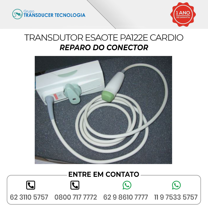 REPARO DO CONECTOR TRANSDUTOR ESAOTE PA122E CARDIO