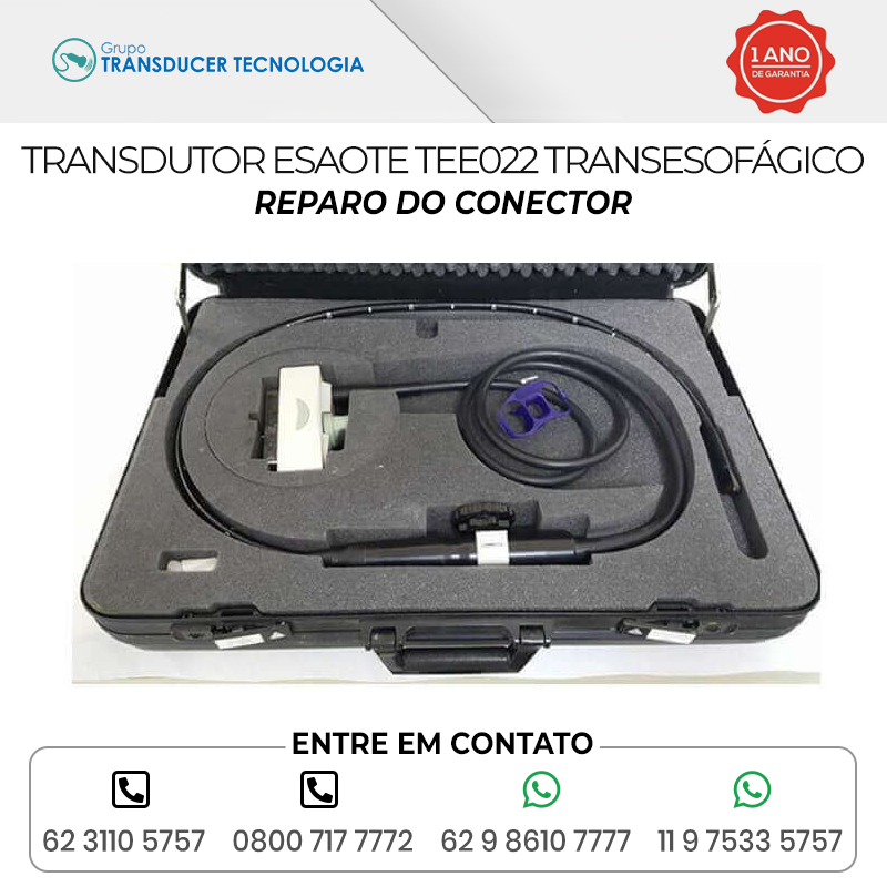 REPARO DO CONECTOR TRANSDUTOR ESAOTE TEE 022 TRANSESOFAGICO