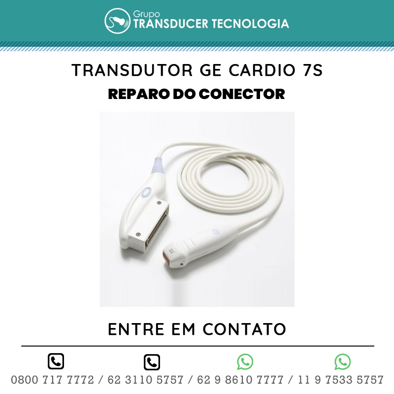 REPARO DO CONECTOR TRANSDUTOR GE CARDIO 7S