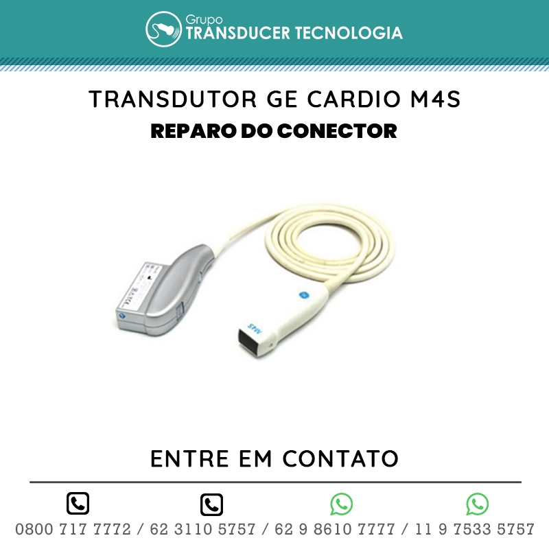 REPARO DO CONECTOR TRANSDUTOR GE CARDIO M4S
