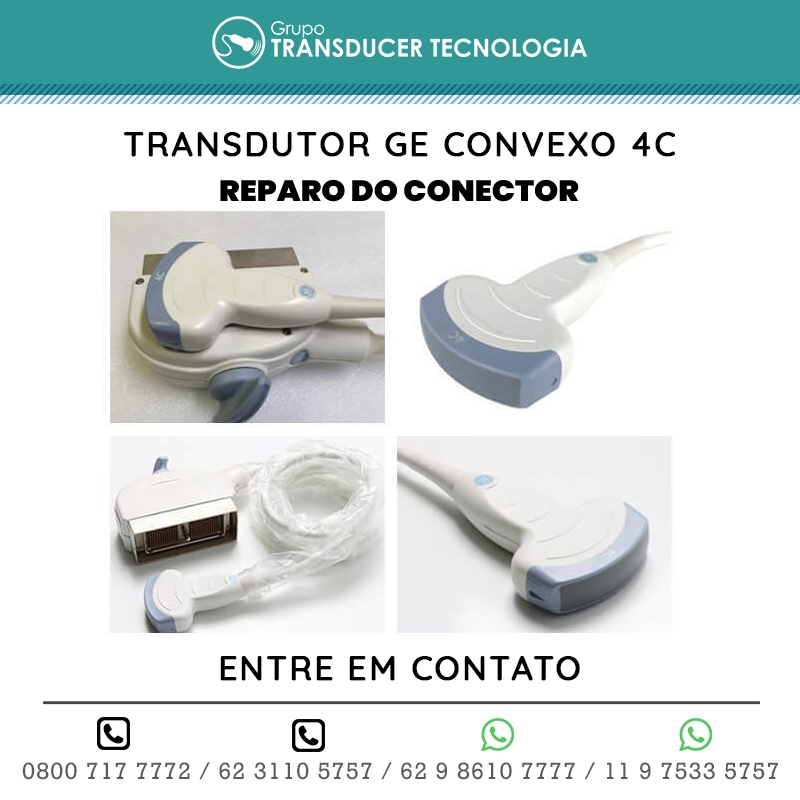 REPARO DO CONECTOR TRANSDUTOR GE CONVEXO 4C