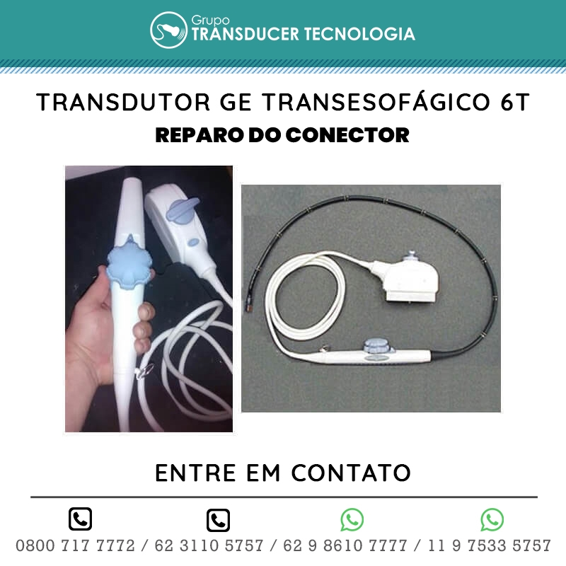 REPARO DO CONECTOR TRANSDUTOR GE TRANSESOFAGICO 6T