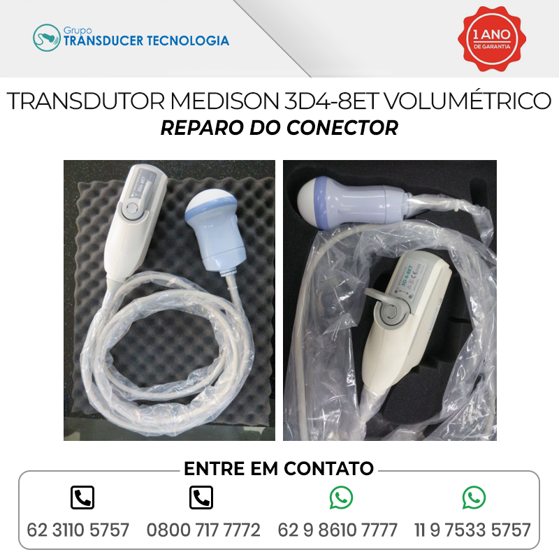 REPARO DO CONECTOR TRANSDUTOR MEDISON 3D4 8ET VOLUMETRICO