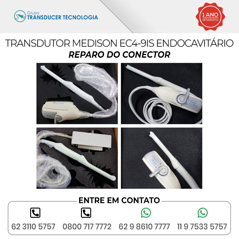 REPARO DO CONECTOR TRANSDUTOR MEDISON EC4 9IS ENDOCAVITARIO