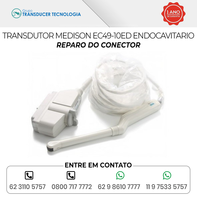 REPARO DO CONECTOR TRANSDUTOR MEDISON EC49 10ED ENDOCAVITARIO