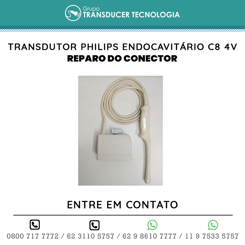 REPARO DO CONECTOR TRANSDUTOR PHILIPS ENDOCAVITARIO C8 4V