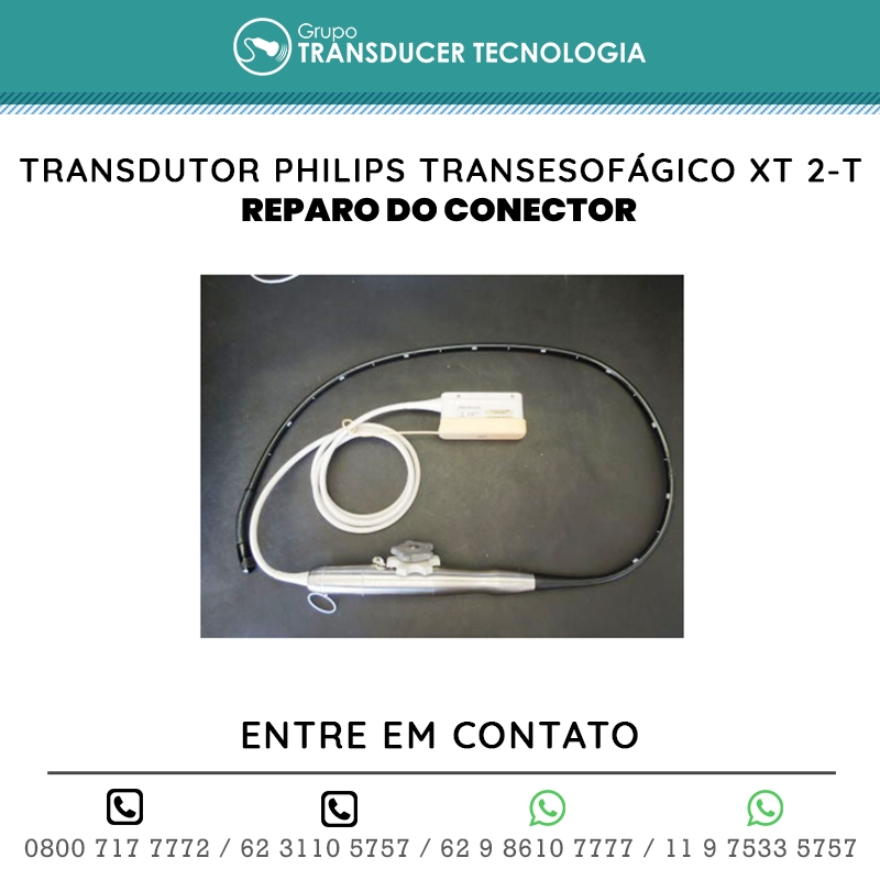 REPARO DO CONECTOR TRANSDUTOR PHILIPS TRANSESOFAGICO XT 2 T