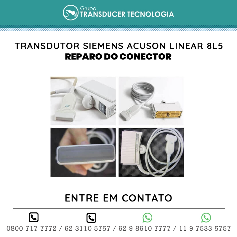 REPARO DO CONECTOR TRANSDUTOR SIEMENS ACUSON LINEAR 8L5