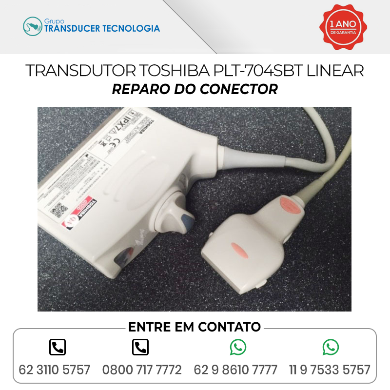 REPARO DO CONECTOR TRANSDUTOR TOSHIBA PLT 704SBT LINEAR
