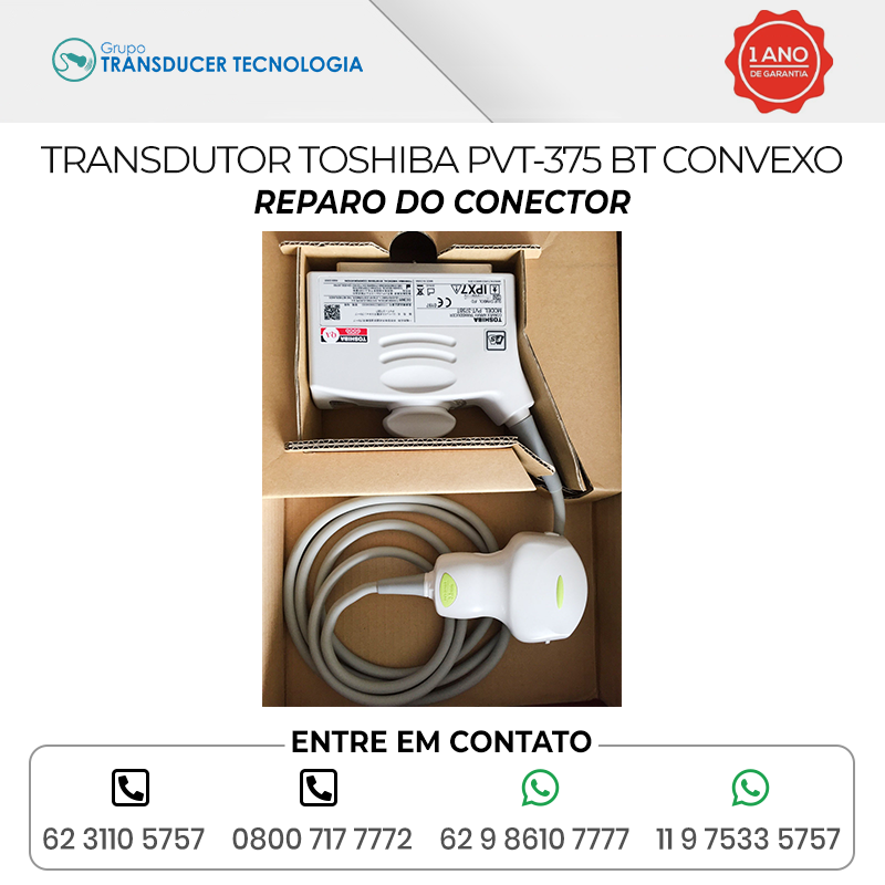 REPARO DO CONECTOR TRANSDUTOR TOSHIBA PVT 375 BT CONVEXO