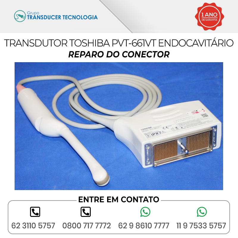 REPARO DO CONECTOR TRANSDUTOR TOSHIBA PVT 661VT ENDOCAVITARIO