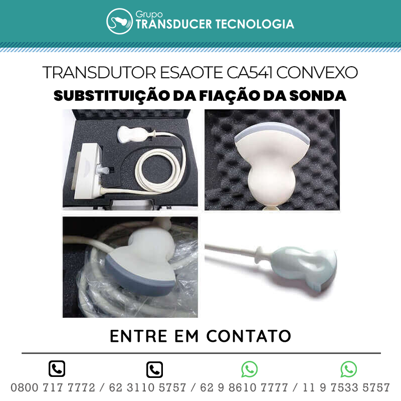 SUBSTITUICAO DA FIACAO DA SONDA TRANSDUTOR ESAOTE CA541 CONVEXO
