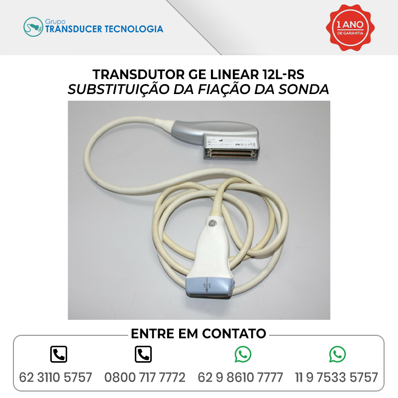 SUBSTITUICAO DA FIACAO DA SONDA TRANSDUTOR GE LINEAR 12L RS