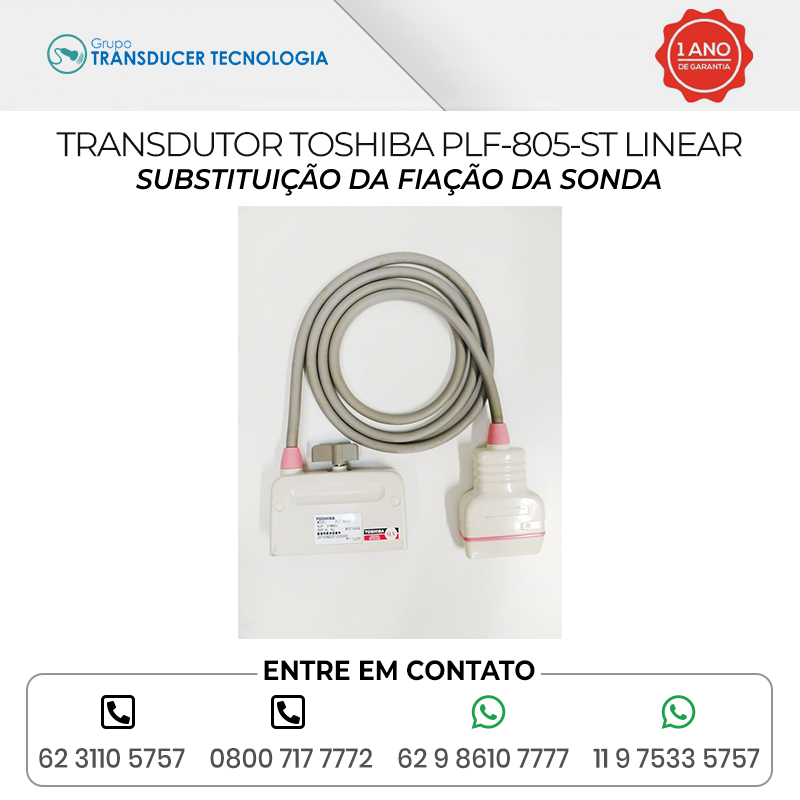 SUBSTITUICAO DA FIACAO DA SONDA TRANSDUTOR TOSHIBA PLF 805ST LINEAR