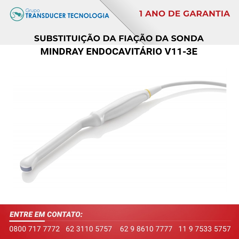 SUBSTITUICAO DA FIACAO TRANSDUTOR MINDRAY ENDOCAVITARIO V11 3E