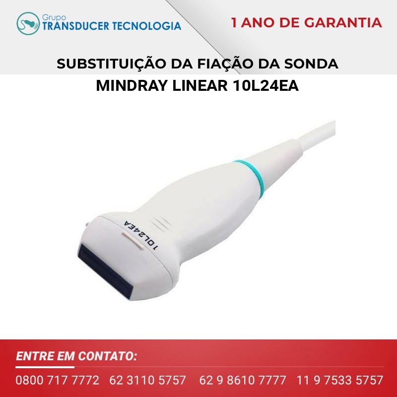 SUBSTITUICAO DA FIACAO TRANSDUTOR MINDRAY LINEAR 10L24EA