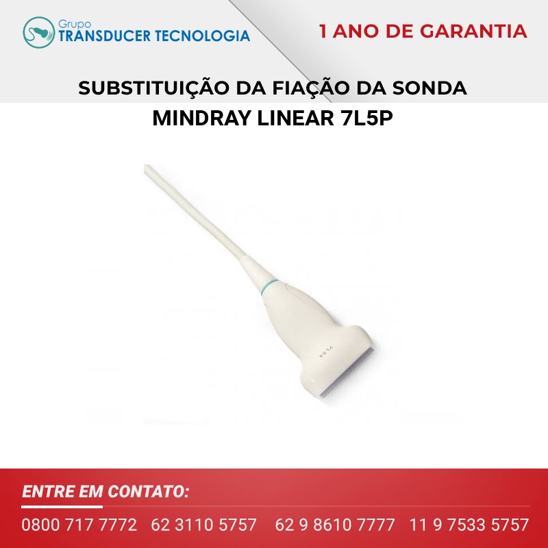 SUBSTITUICAO DA FIACAO TRANSDUTOR MINDRAY LINEAR 7L5P