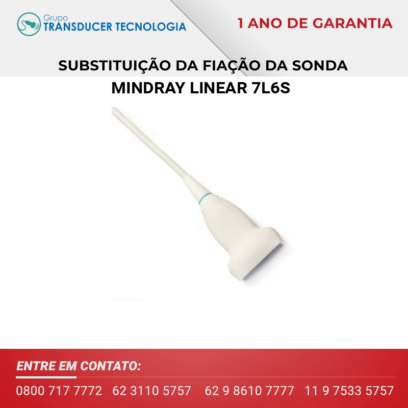 SUBSTITUICAO DA FIACAO TRANSDUTOR MINDRAY LINEAR 7L6S