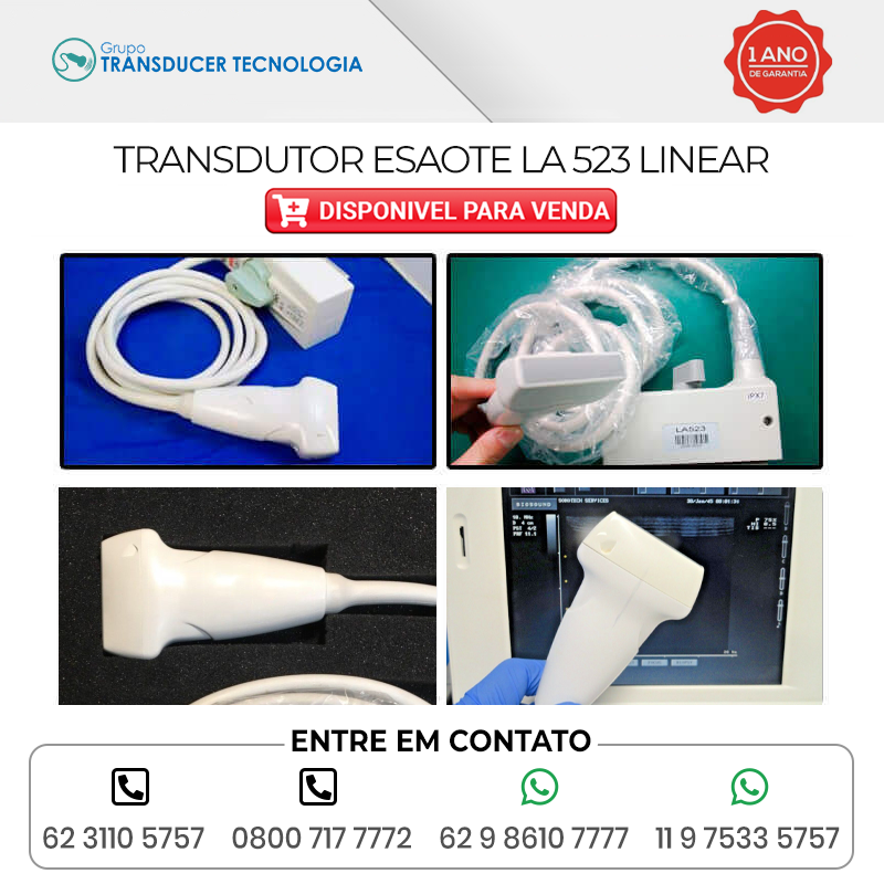 TRANSDUTOR ESAOTE LA523 LINEAR DISPONIVEL PARA VENDA