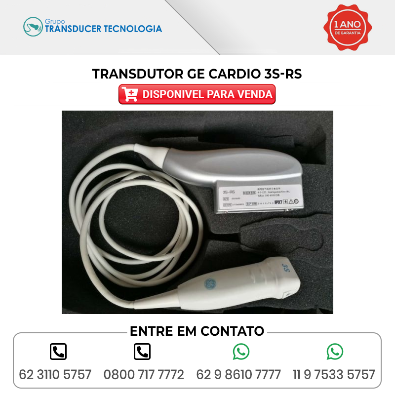 TRANSDUTOR GE CARDIO 3S RS DISPONIVEL PARA VENDA