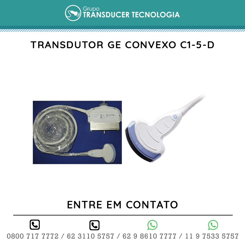 TRANSDUTOR GE CONVEXO C1 5 D