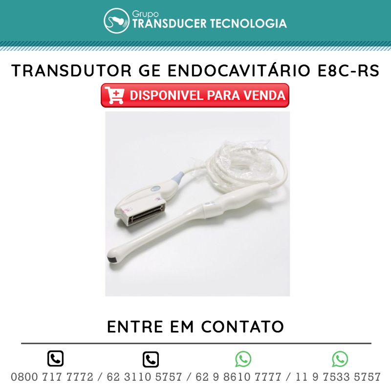 TRANSDUTOR GE ENDOCAVITARIO E8C RS DISPONIVEL PARA VENDA