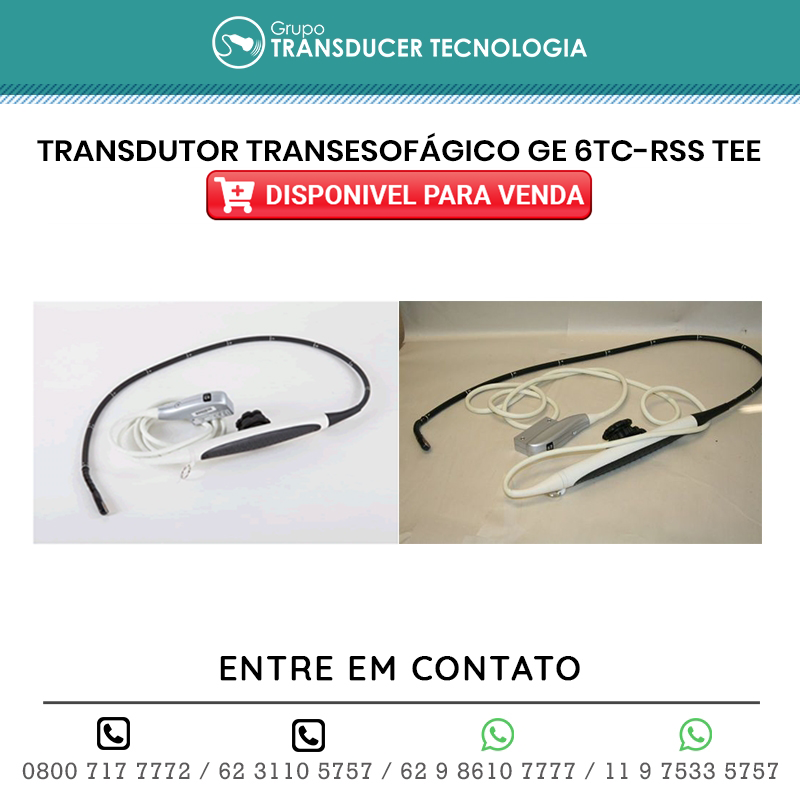 TRANSDUTOR GE TRANSESOFAGICO 6TC RSS TEE DISPONIVEL PARA VENDA