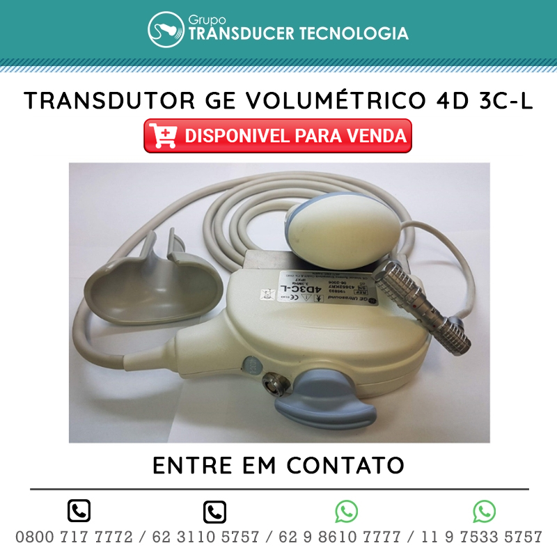 TRANSDUTOR GE VOLUMETRICO 4D 3C L DISPONIVEL PARA VENDA