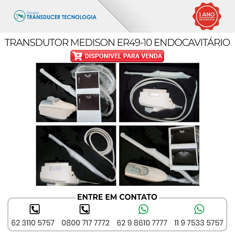 TRANSDUTOR MEDISON ER 49 10ED ENDOCAVITARIO DISPONIVEL PARA VENDA