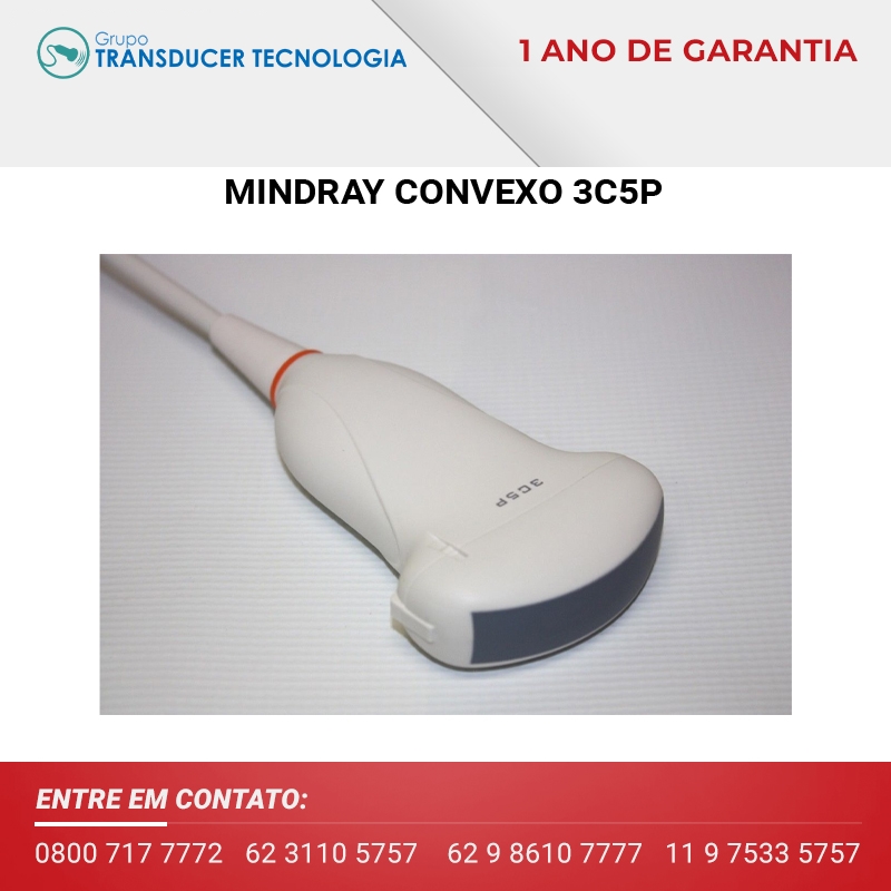 TRANSDUTOR MINDRAY CONVEXO 3C5P