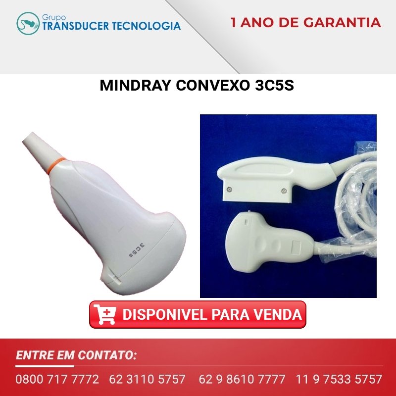 TRANSDUTOR MINDRAY CONVEXO 3C5S DISPONIVEL PARA VENDA