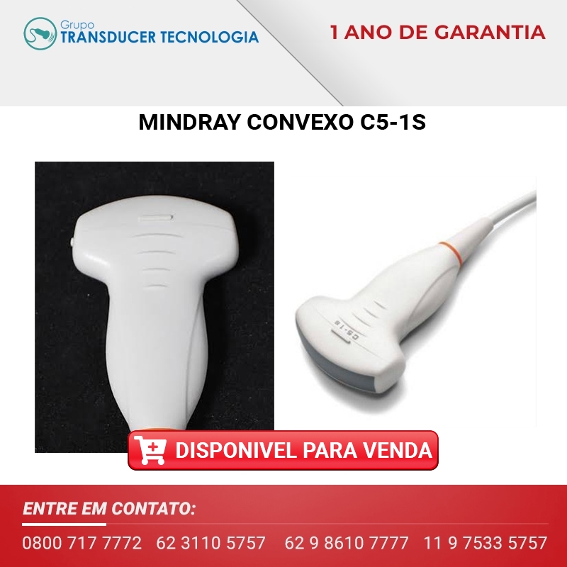 TRANSDUTOR MINDRAY CONVEXO C5 1S DISPONIVEL PARA VENDA