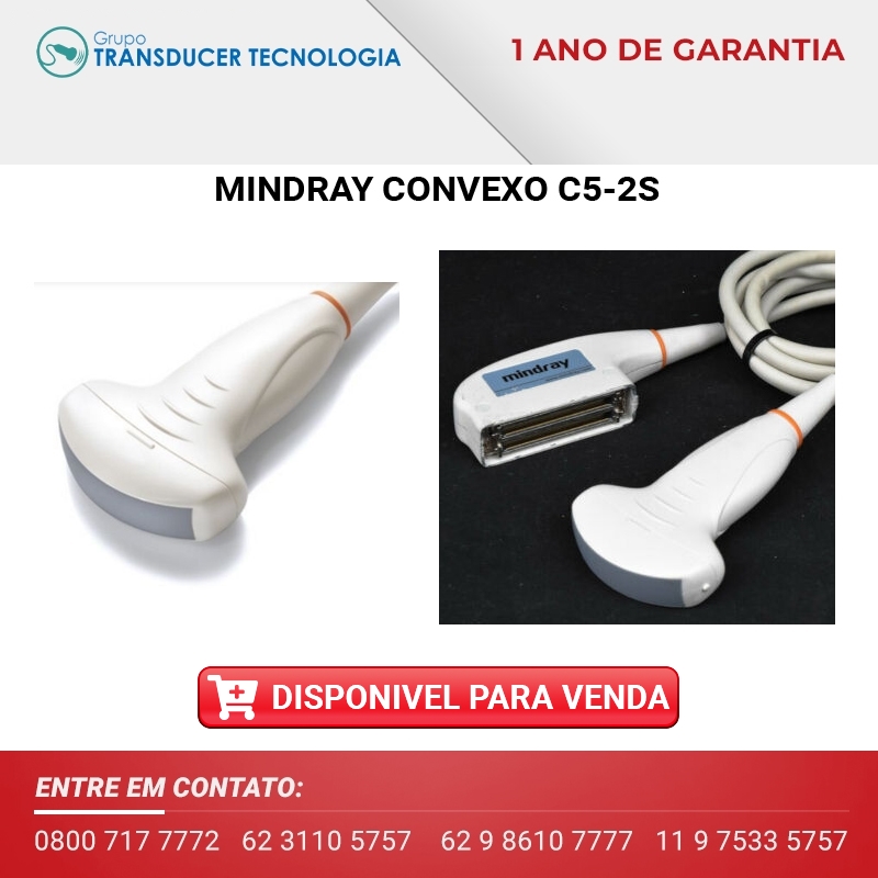 TRANSDUTOR MINDRAY CONVEXO C5 2S DISPONIVEL PARA VENDA