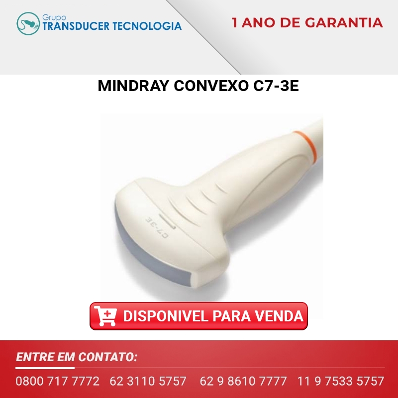 TRANSDUTOR MINDRAY CONVEXO C7 3E DISPONIVEL PARA VENDA