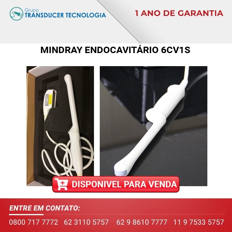 TRANSDUTOR MINDRAY ENDOCAVITARIO 6CV1S DISPONIVEL PARA VENDA