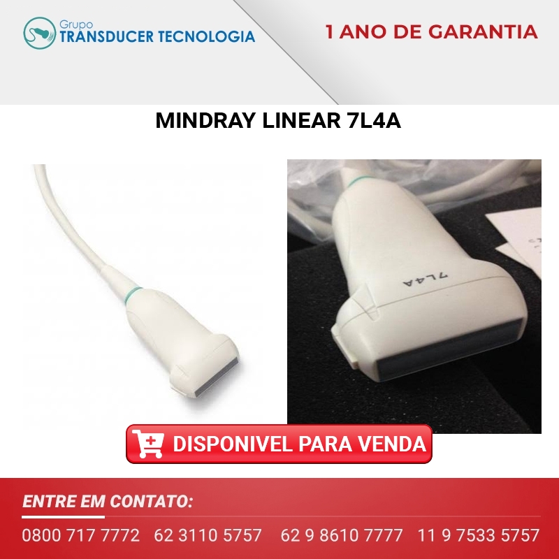 TRANSDUTOR MINDRAY LINEAR 7L4A DISPONIVEL PARA VENDA