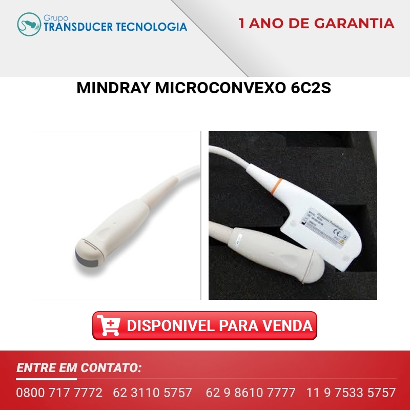 TRANSDUTOR MINDRAY MICROCONVEXO 6C2S DISPONIVEL PARA VENDA