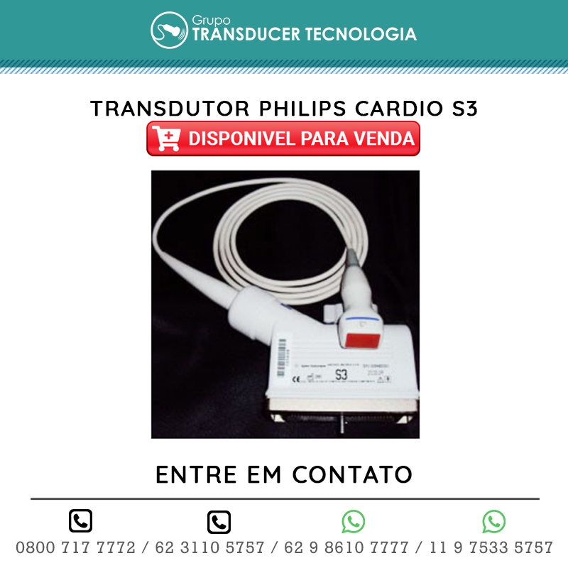 TRANSDUTOR PHILIPS CARDIO S3 DISPONIVEL PARA VENDA