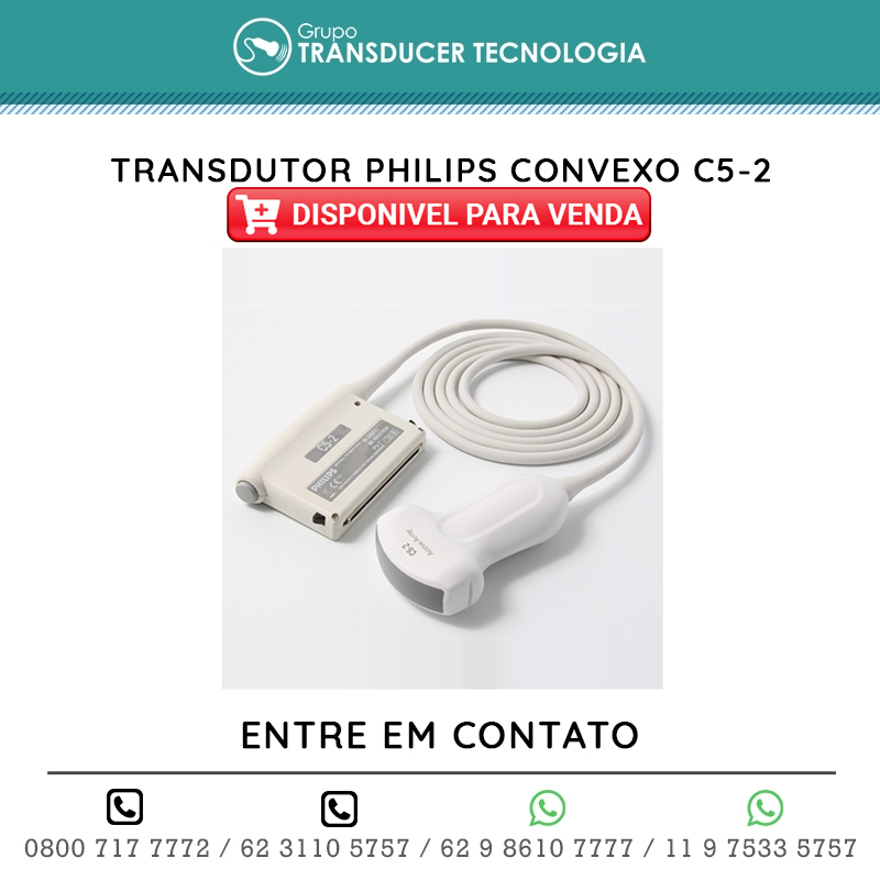 TRANSDUTOR PHILIPS CONVEXO C5 2 DISPONIVEL PARA VENDA