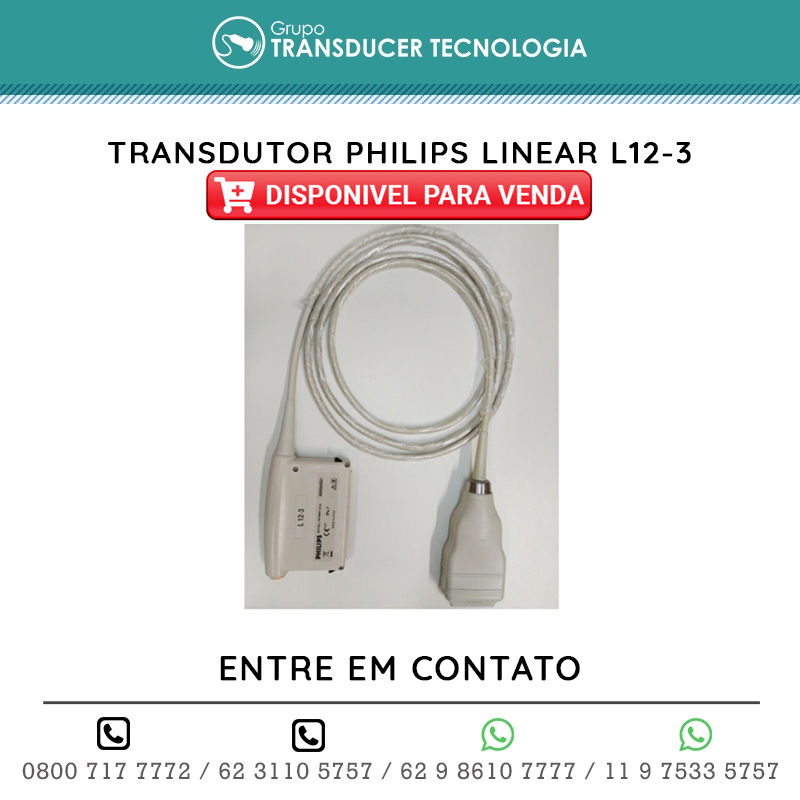 TRANSDUTOR PHILIPS LINEAR L12 3 DISPONIVEL PARA VENDA