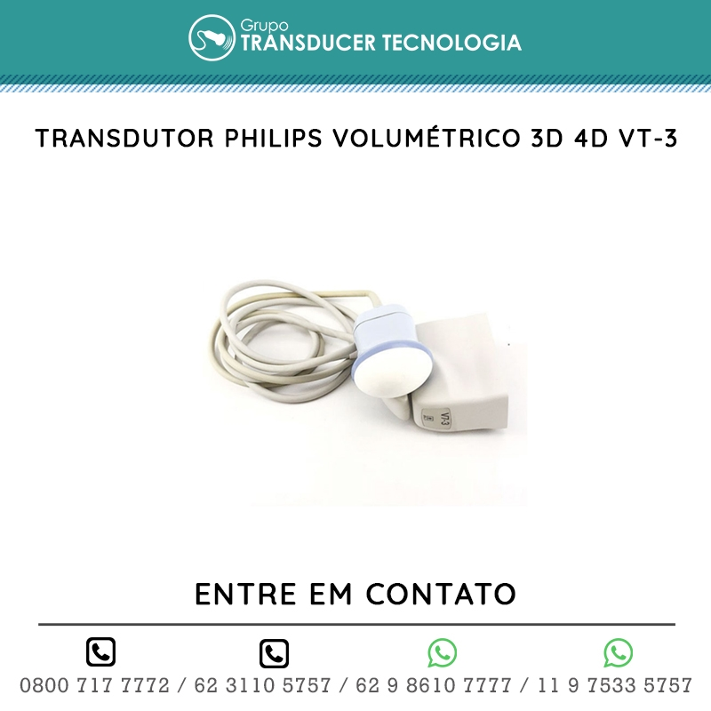 TRANSDUTOR PHILIPS VOLUMETRICO 3D 4D VT 3