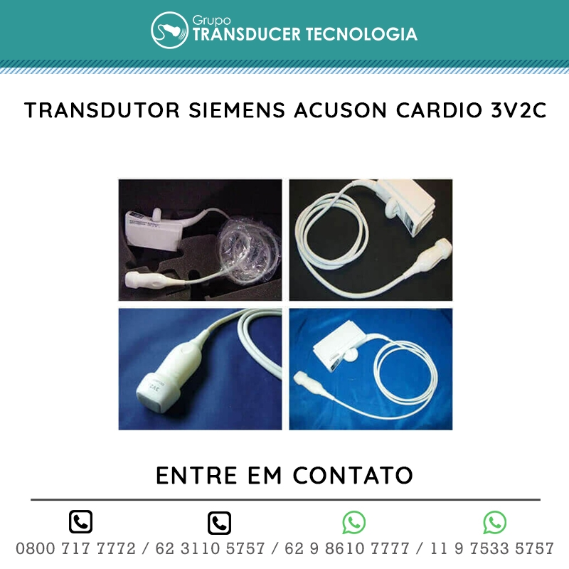 TRANSDUTOR SIEMENS ACUSON CARDIO 3V2C