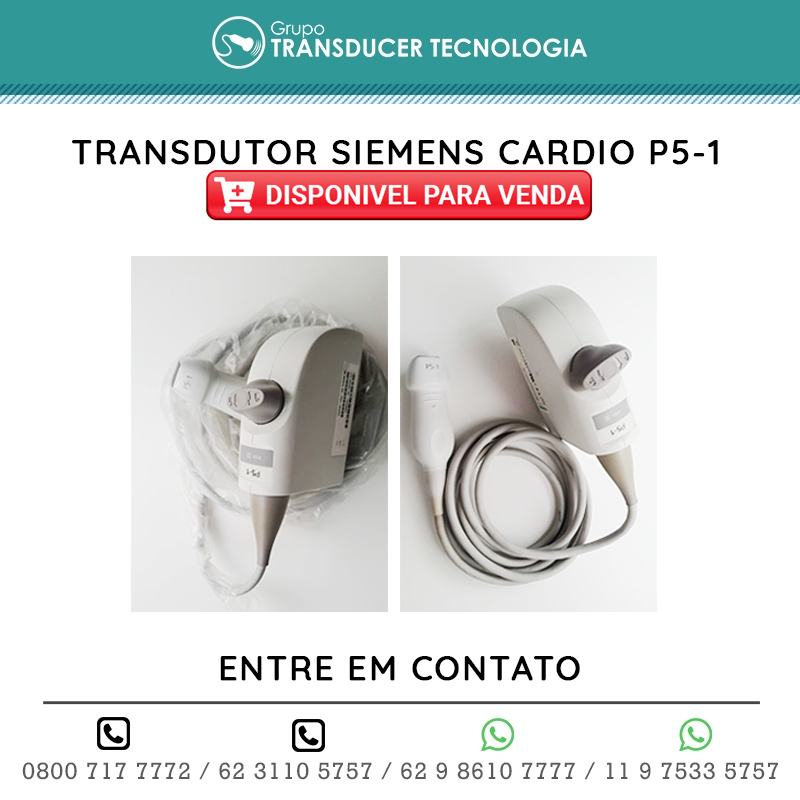 TRANSDUTOR SIEMENS CARDIO P5 1 DISPONIVEL PARA VENDA